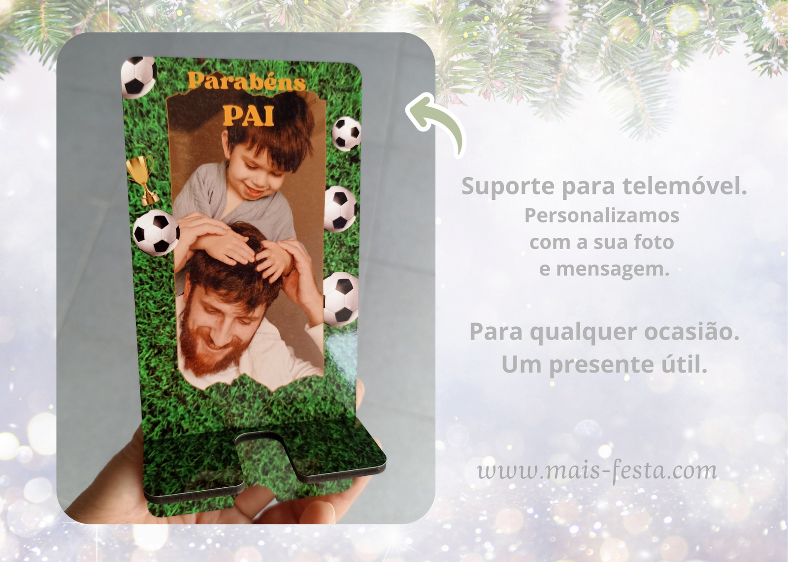 Suporte telemóvel com foto
