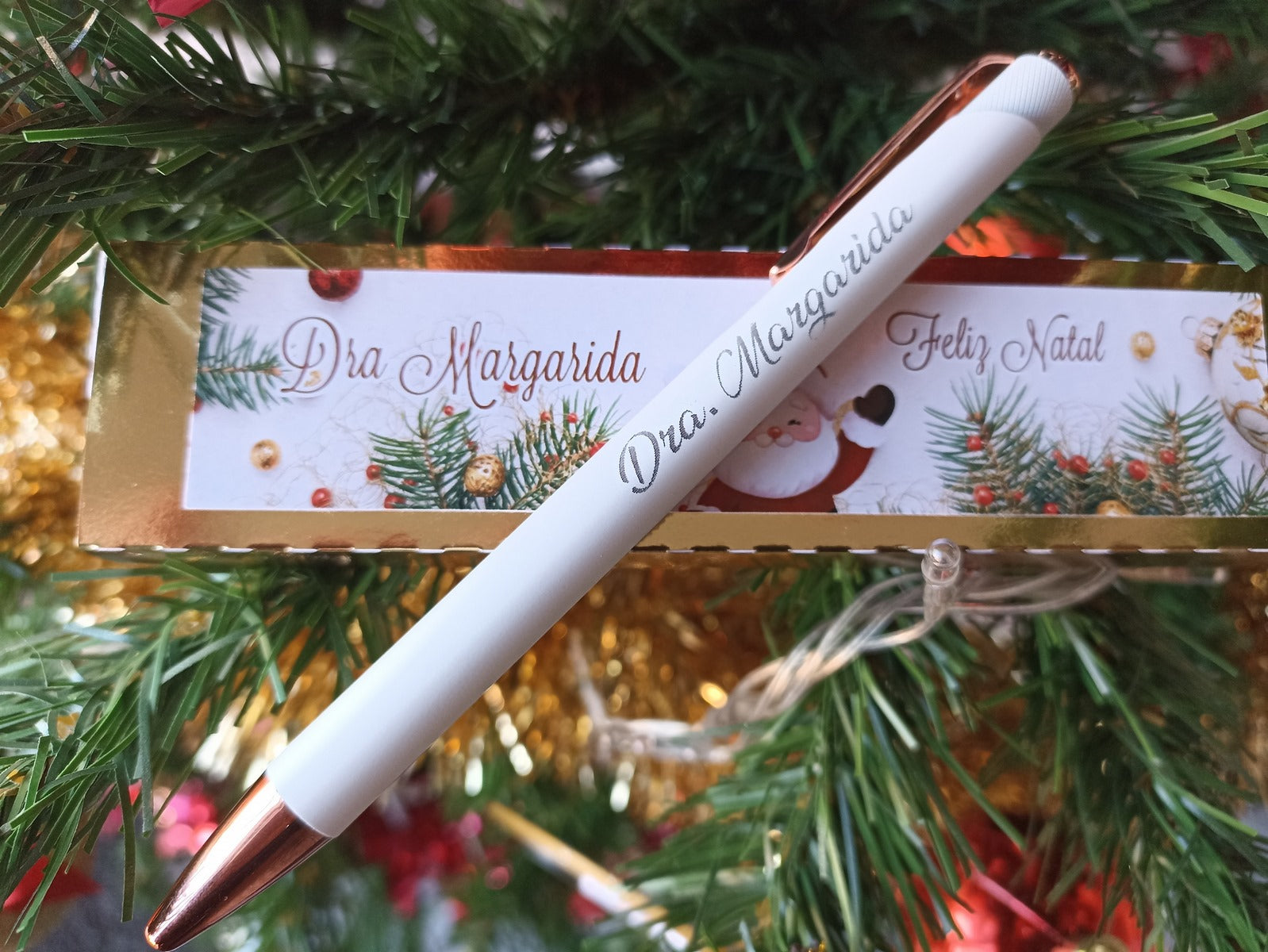 Caneta gravada com caixa
