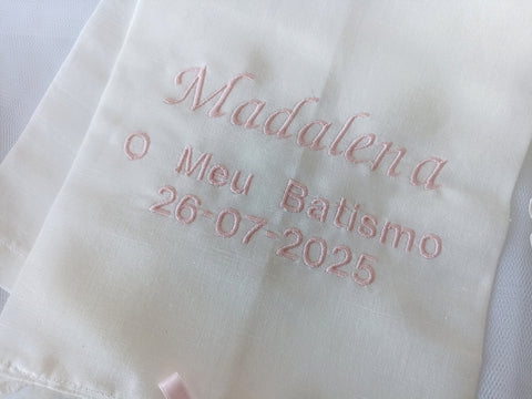 Conjunto Batizado Rosa