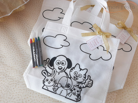 Saco para pintar com lápis