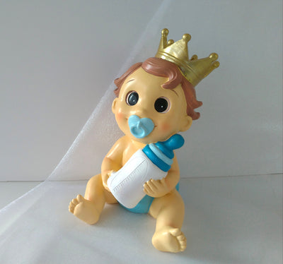 Boneco-Mealheiro bebé com Coroa
